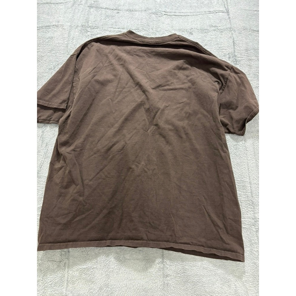 Riot Society T Shirt Men XXL Brown Skull Rose Graphic Cotton Short Sleeve - Picture 9 of 9